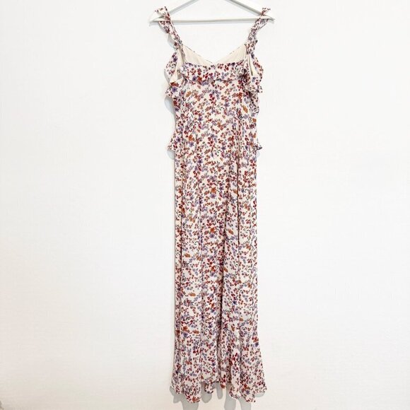 Sandy & Sid Ditzy Floral Chiffon Maxi Dress Boho Cottagecore Y2K Peasant Medium - Picture 11 of 11